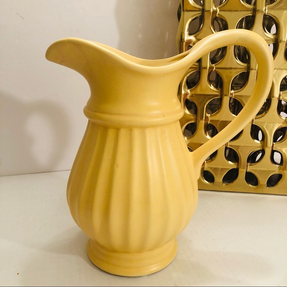 Vintage Yellow Milk or Juice Pitcher - Picture 3 of 11